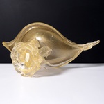 Large Ercole Barovier CONCHIGLIA Shell Compote / Vessel, Murano